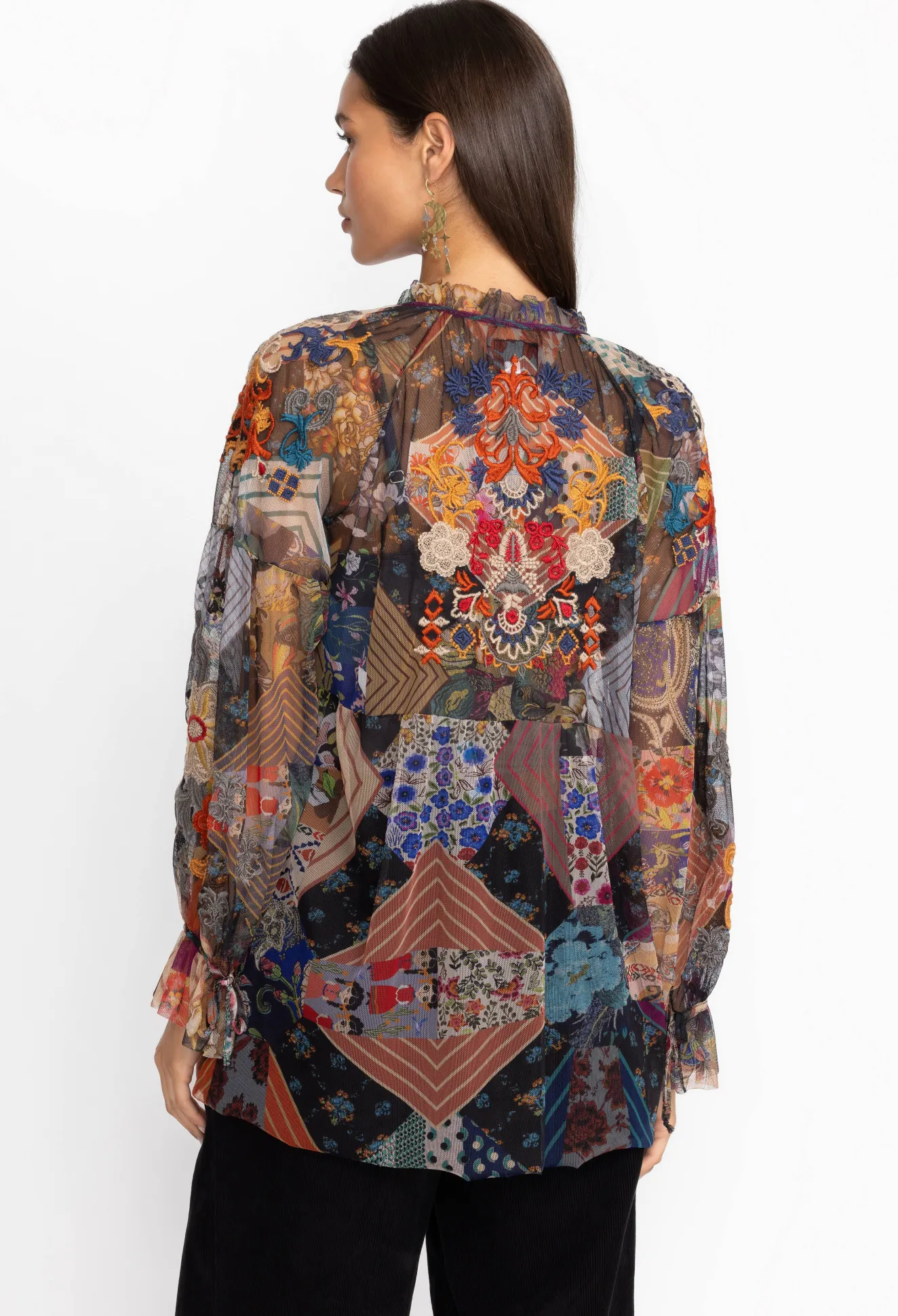 Women Johnny Was Mazzy Poet Blouse