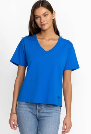 Women Johnny Was Organic Cotton Drop Shoulder Tee
