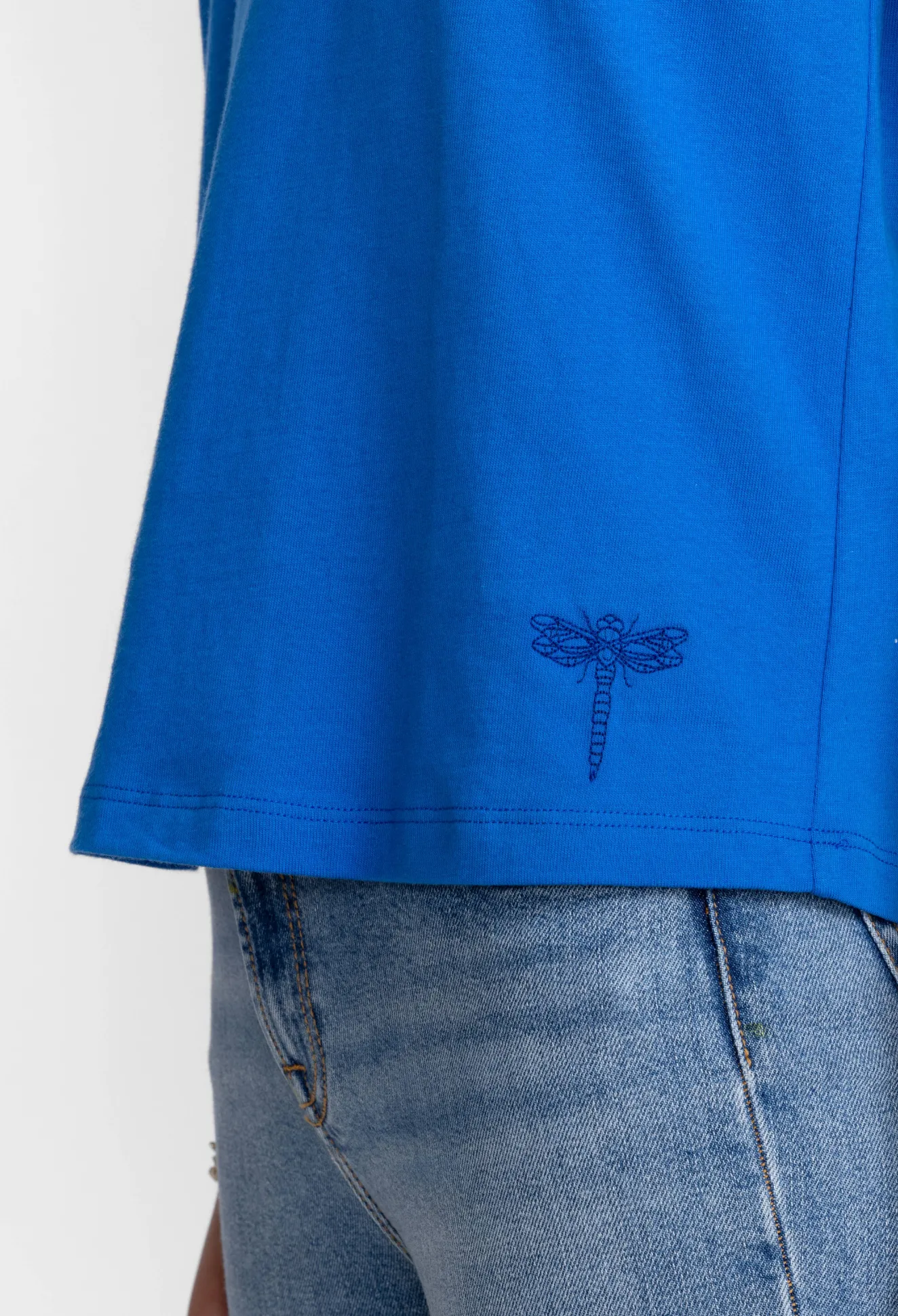 Women Johnny Was Organic Cotton Drop Shoulder Tee