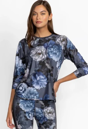 Women Johnny Was Oversize Crop L/S Tee