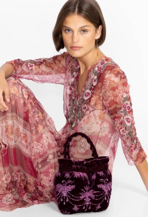 Women Johnny Was Palmira Velvet Pouch