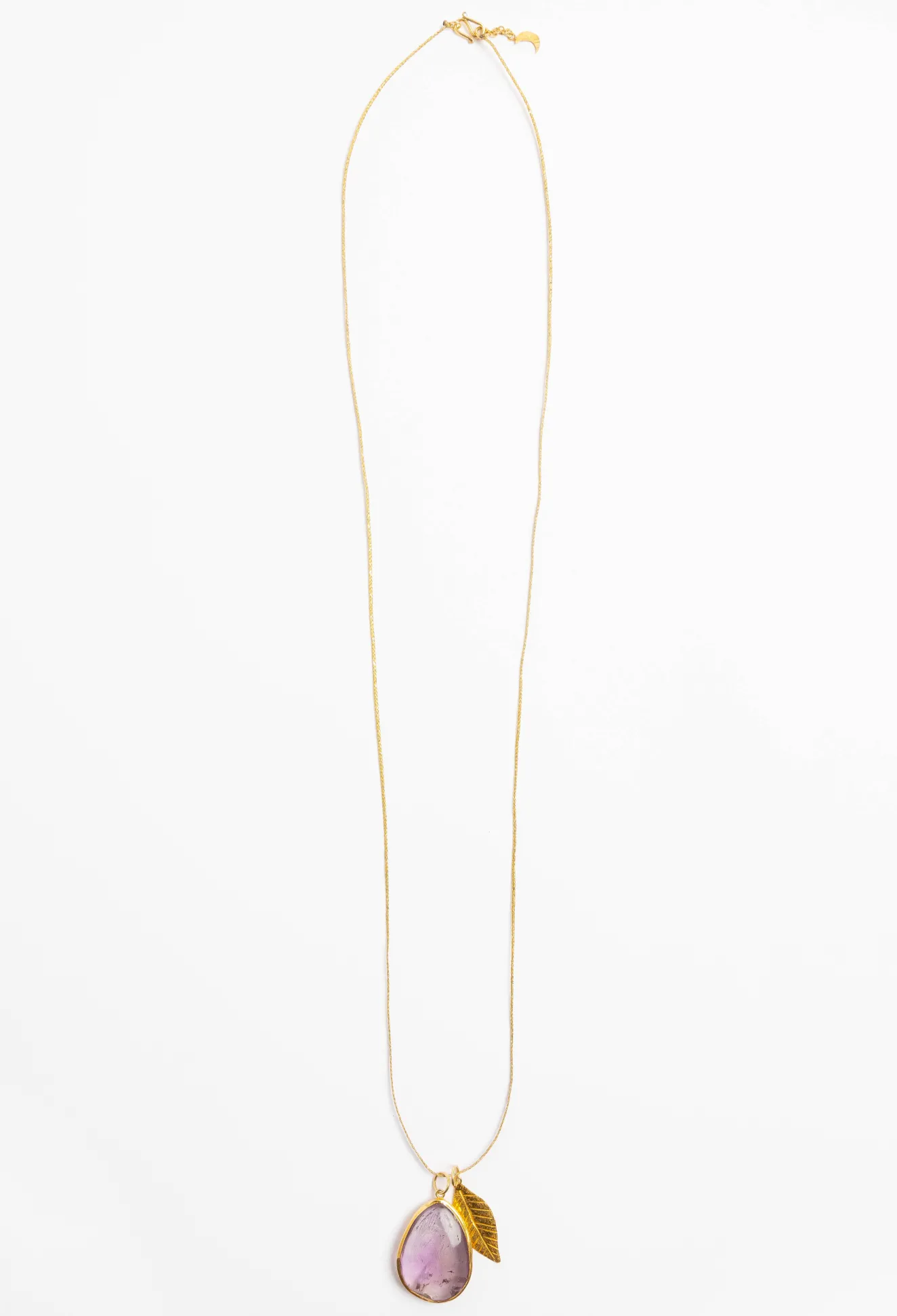 Women Johnny Was Pippa Small Amethyst Leaves Necklace