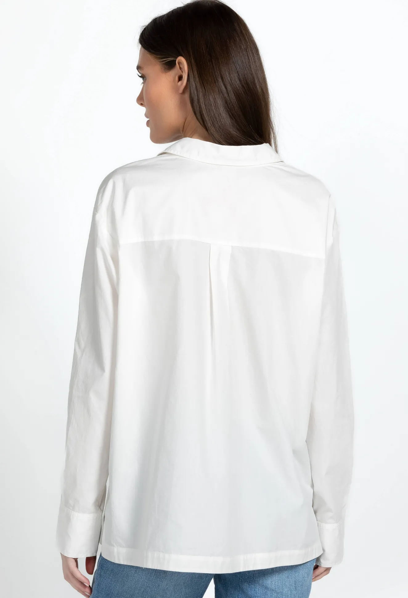 Women Johnny Was Poplin Relaxed Pocket Shirt