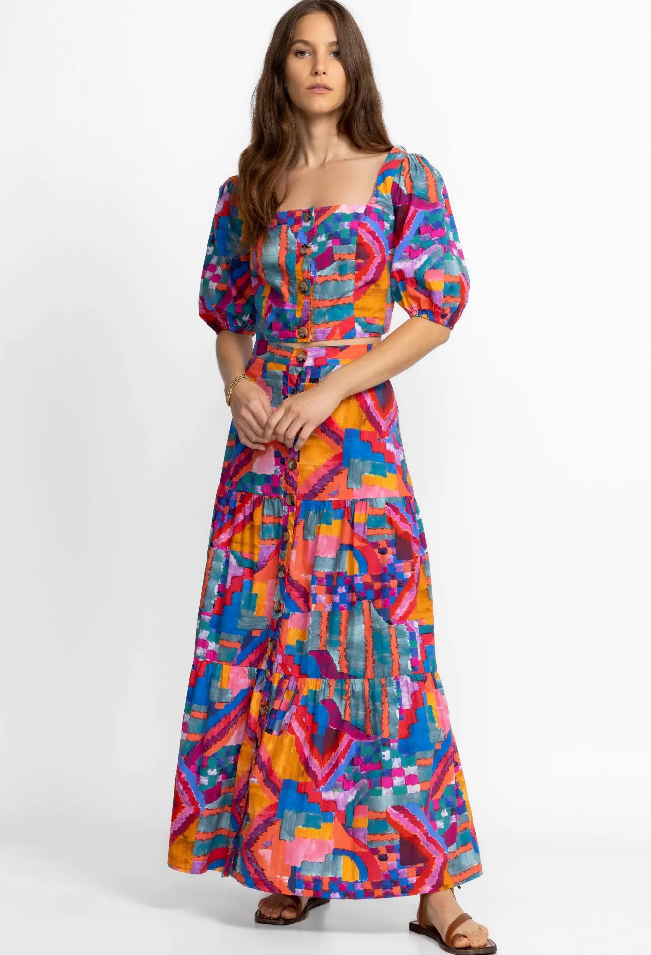 Women Johnny Was Poplin Skirt