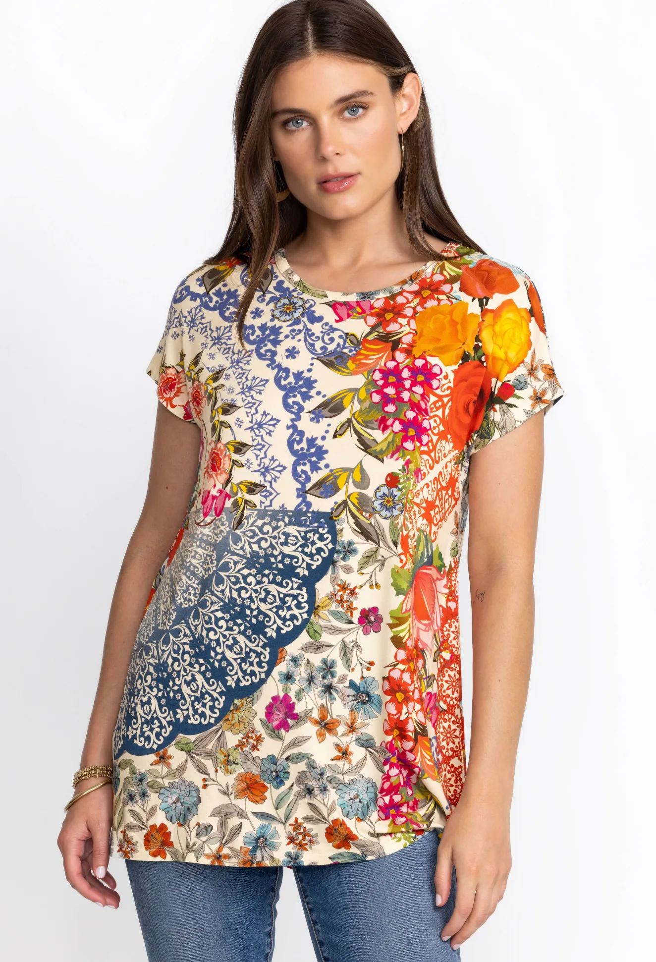 Women Johnny Was Relaxed Dolman Sleeve Tunic