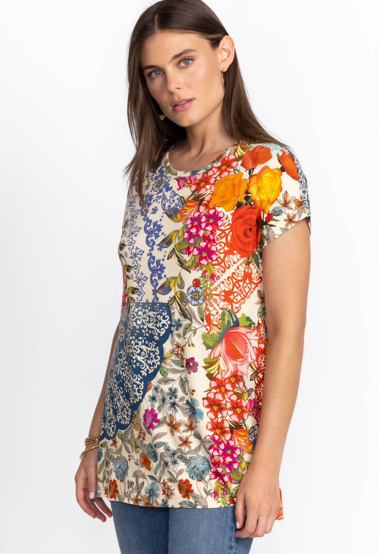 Women Johnny Was Relaxed Dolman Sleeve Tunic