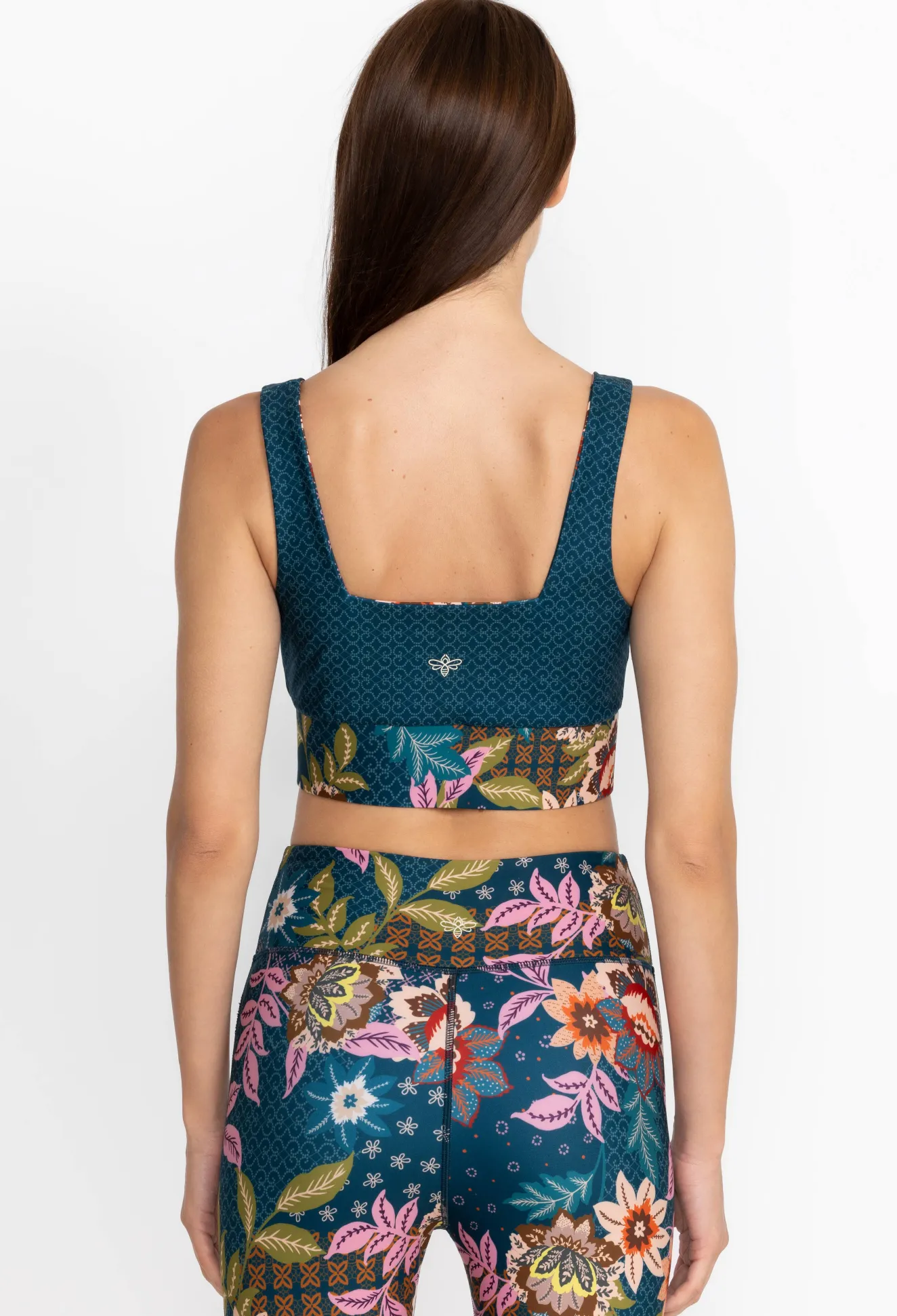 Women Johnny Was Reversible Square Neck Sports Bra