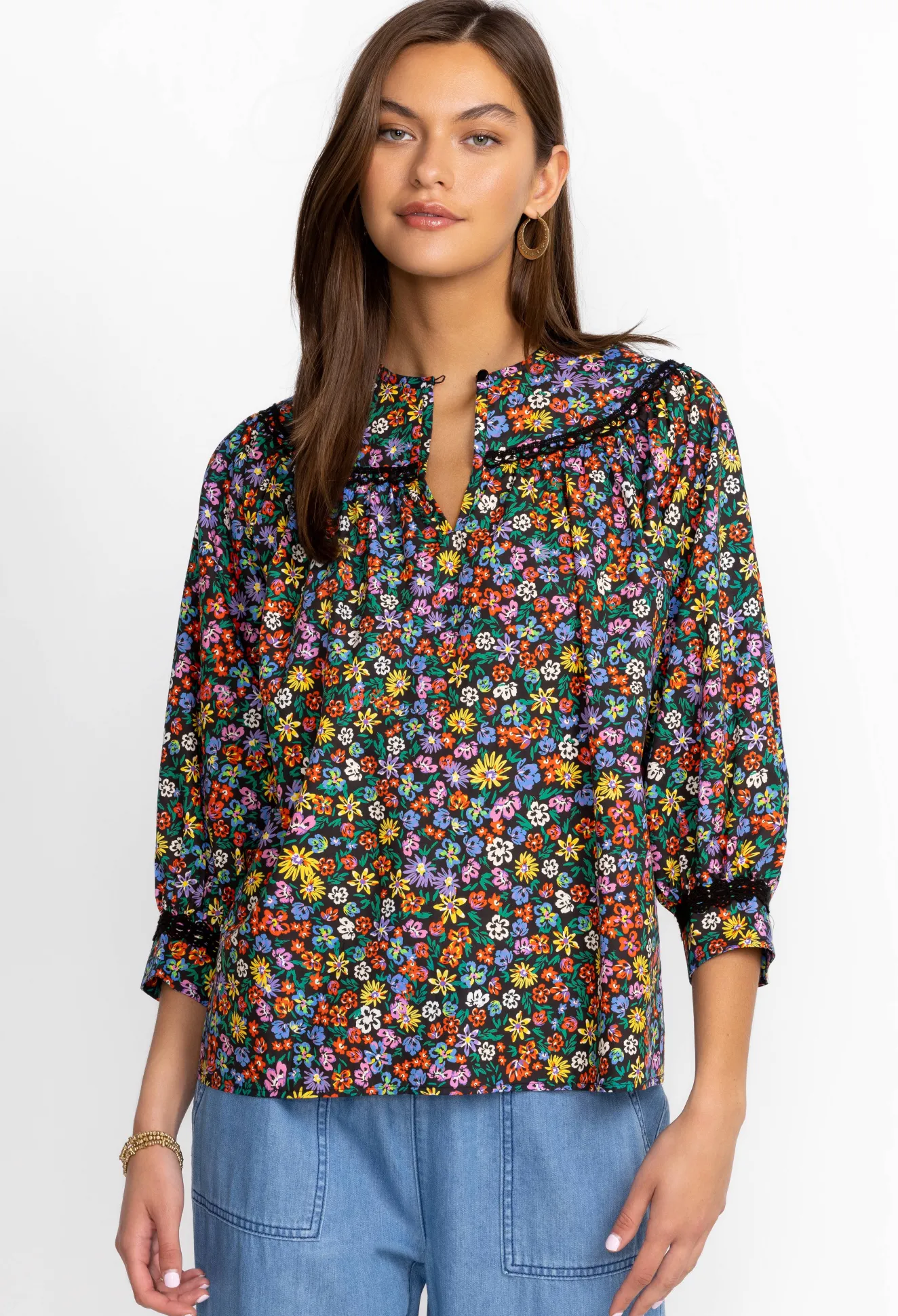 Women Johnny Was Risa Poplin Blouse
