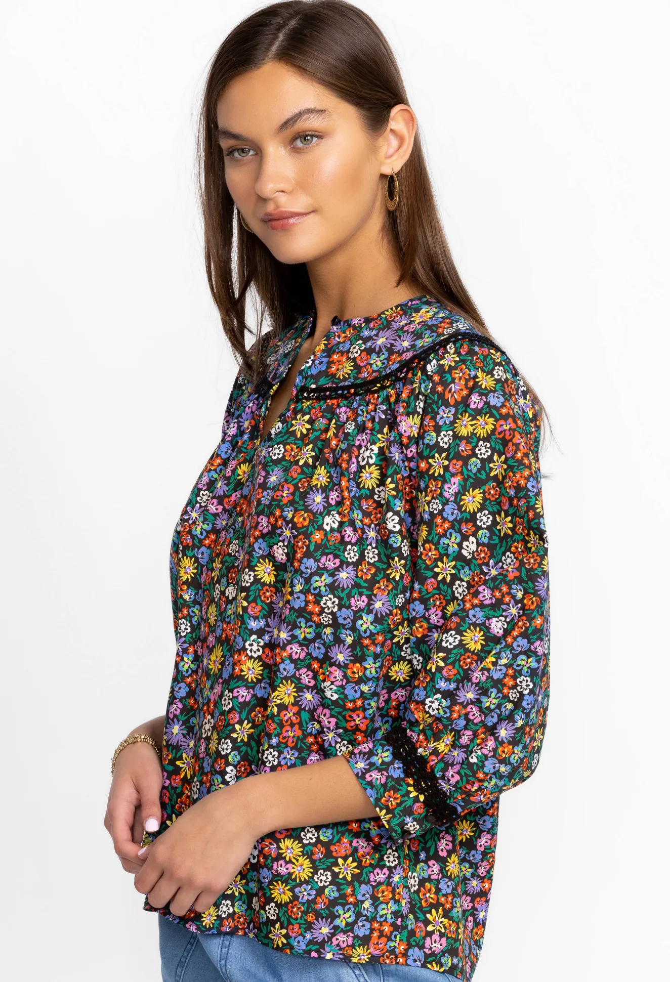 Women Johnny Was Risa Poplin Blouse