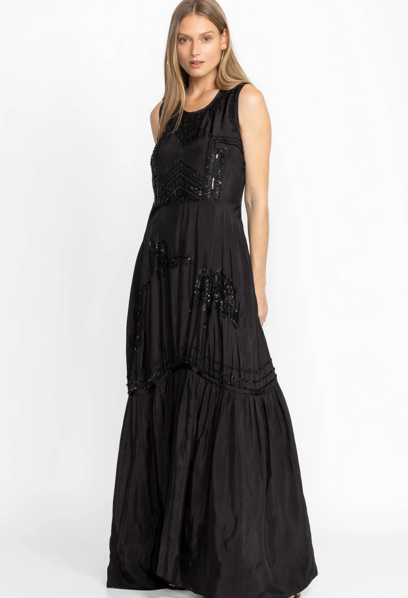 Women Johnny Was Rose Noir Dress