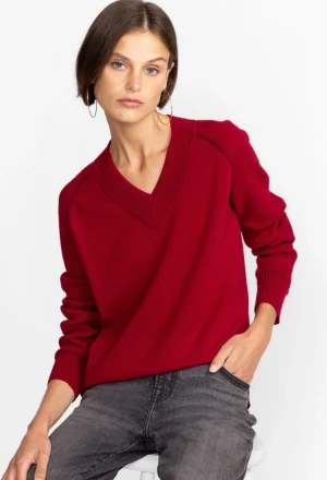 Women Johnny Was Sally Cashmere Whipstitch Sweater