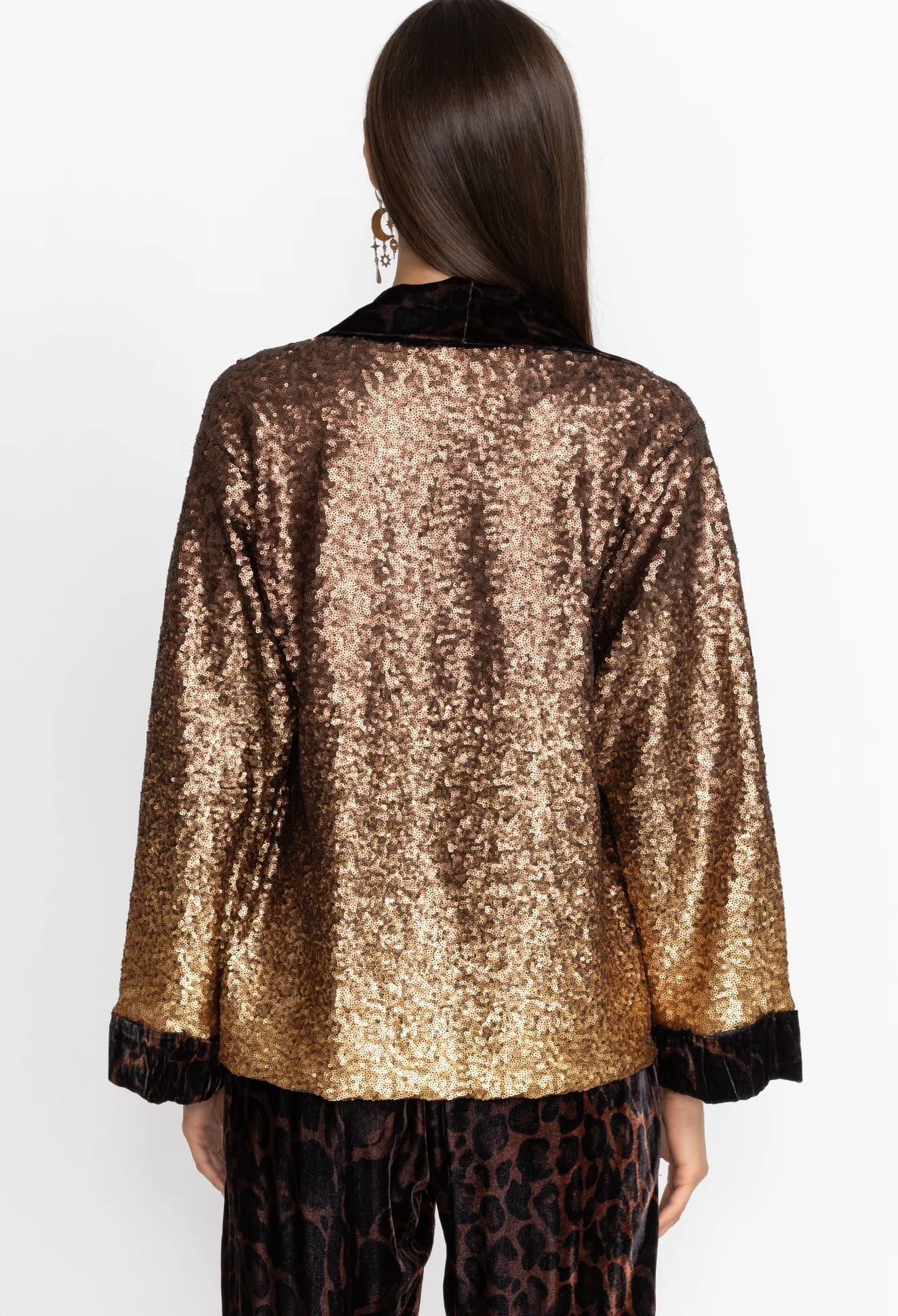 Women Johnny Was Sequin Plaza Kimono