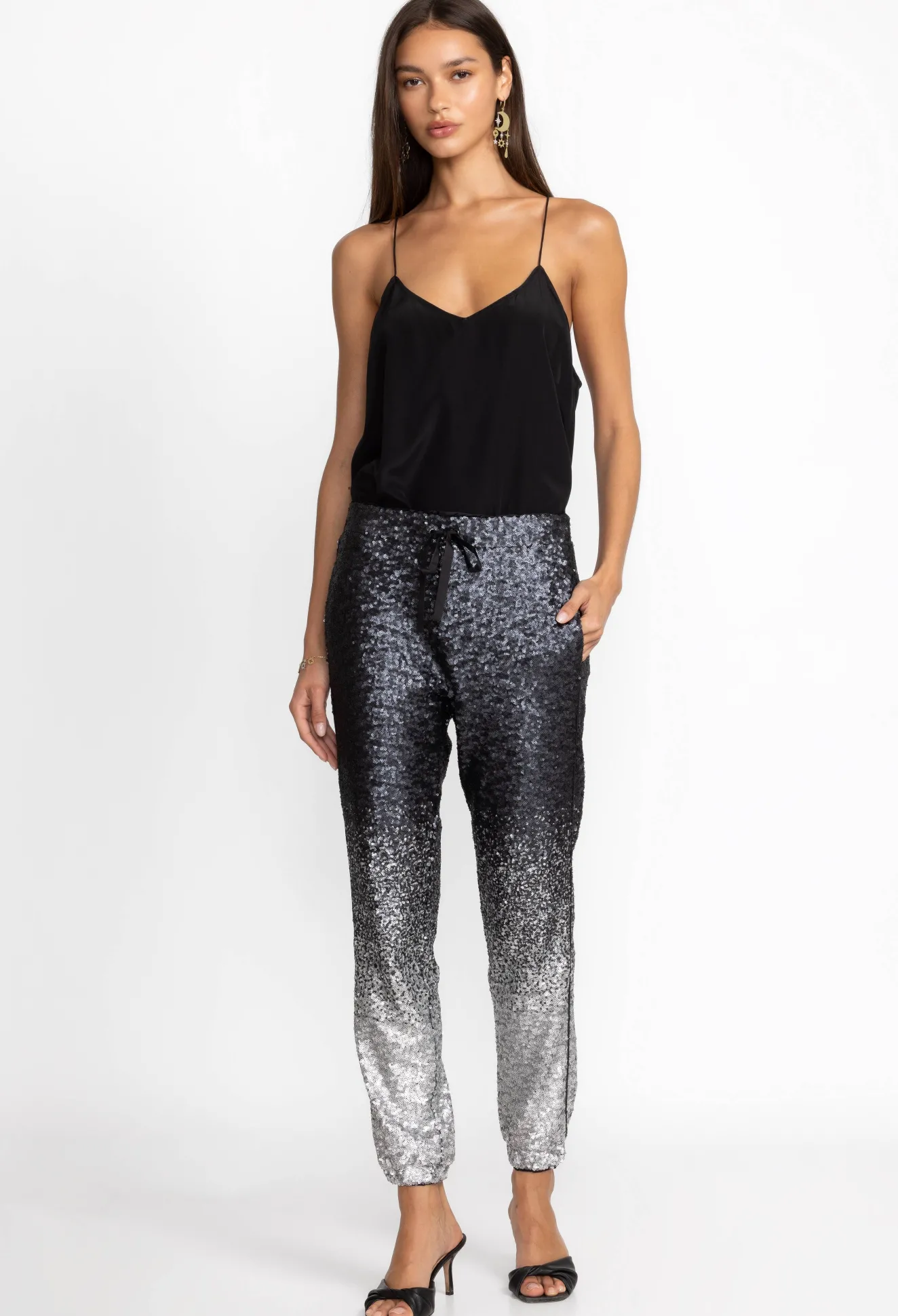 Women Johnny Was Sequin Simona Jogger