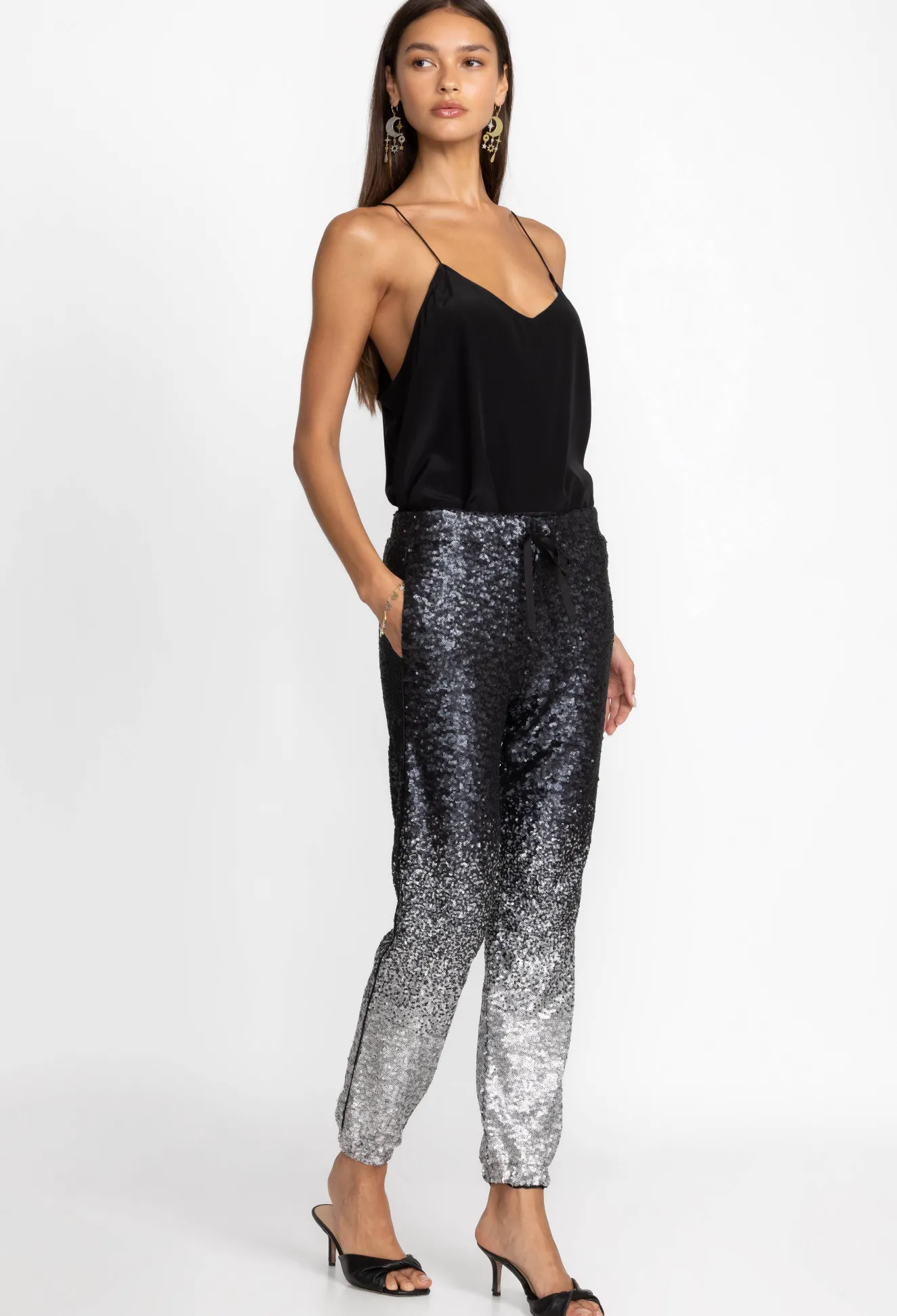 Women Johnny Was Sequin Simona Jogger