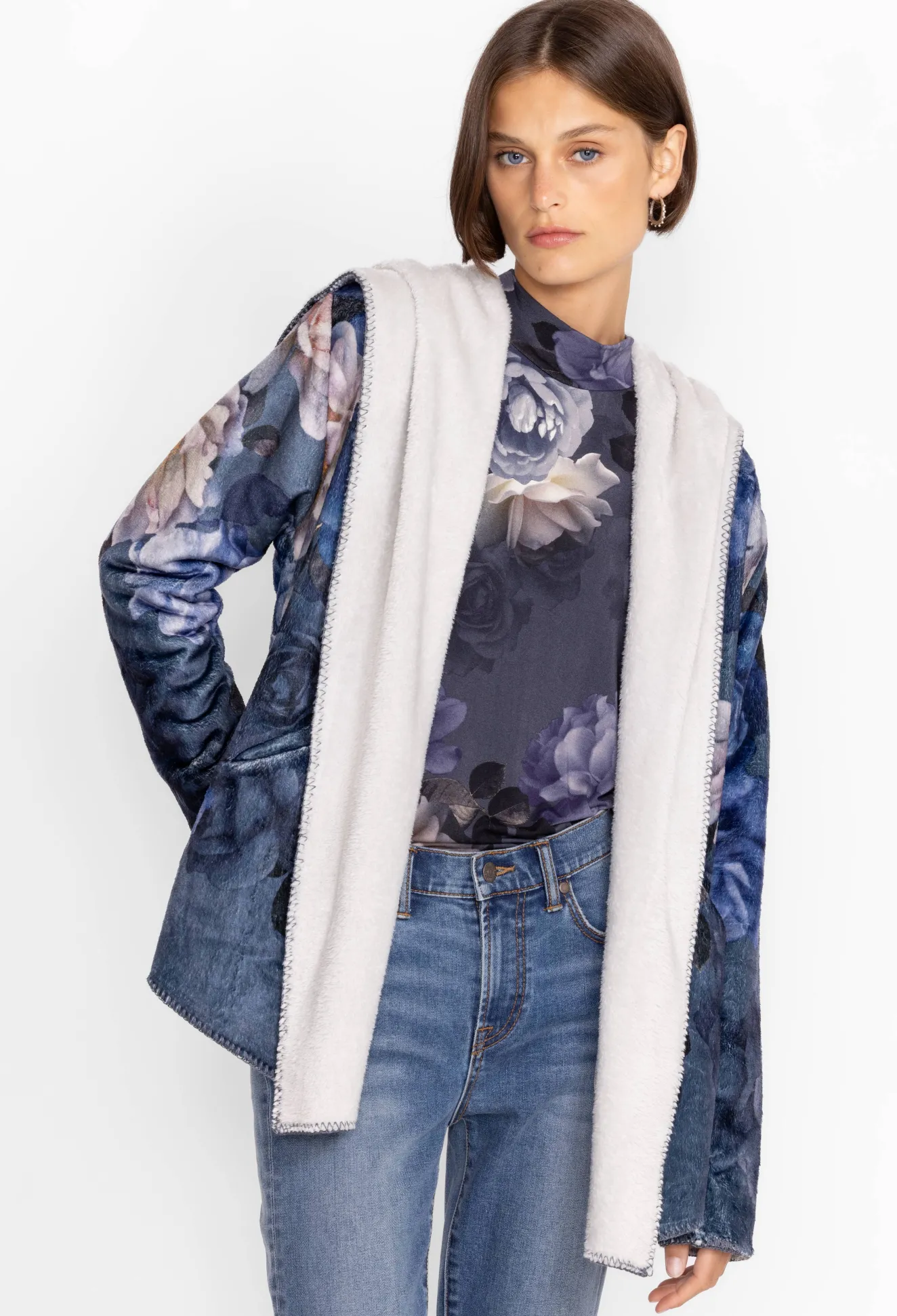 Women Johnny Was Sherpa Jacket