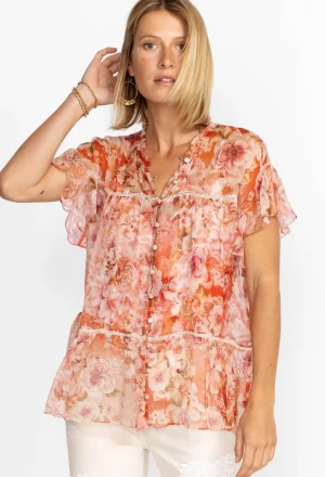 Women Johnny Was Silk Blouse