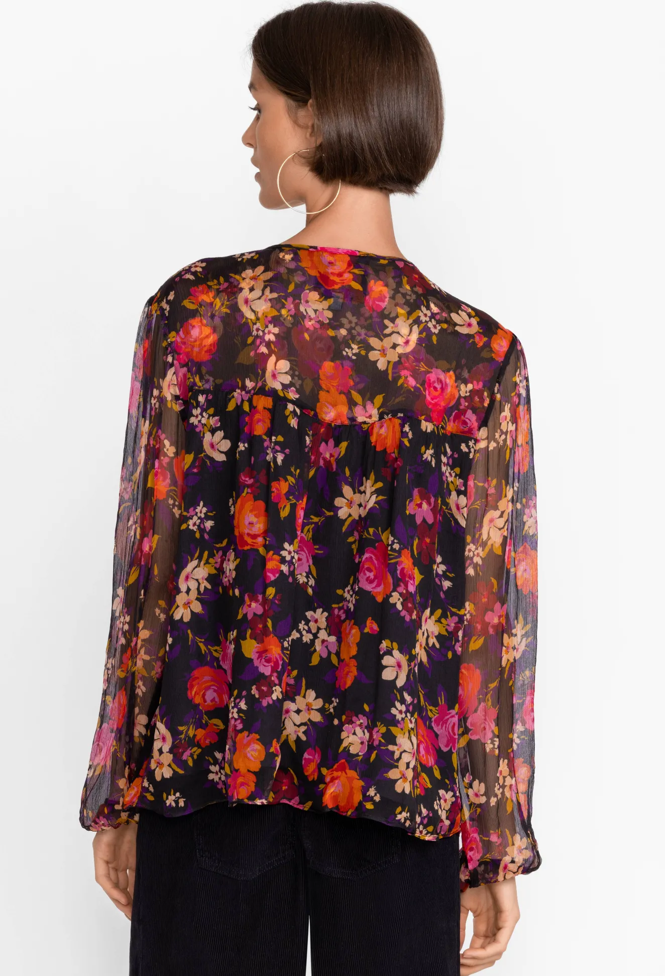 Women Johnny Was Silk Blouse