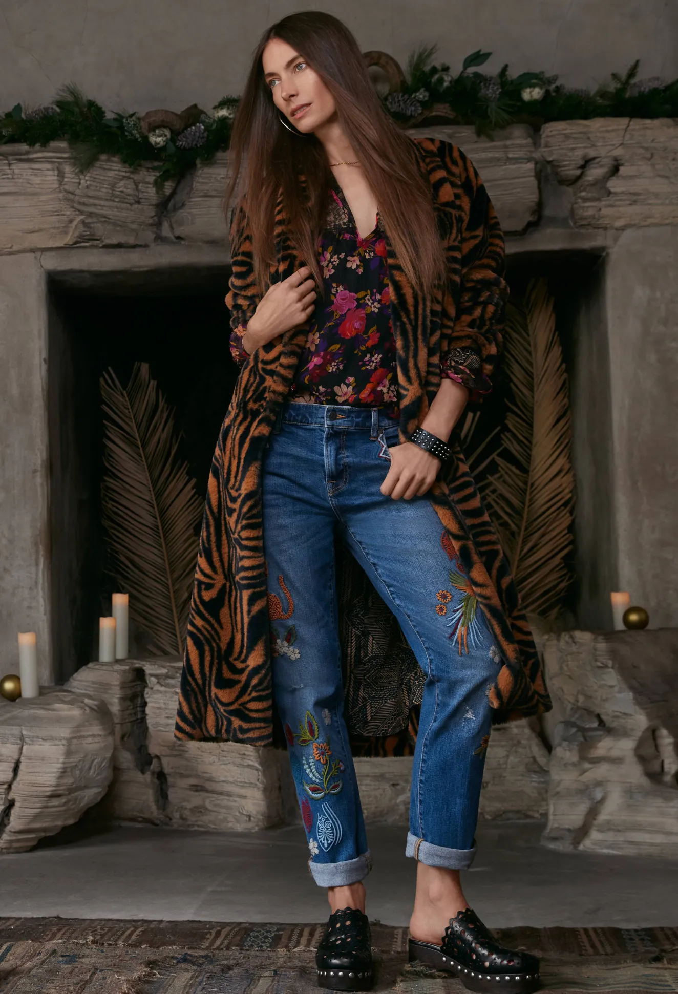 Women Johnny Was Silk Blouse