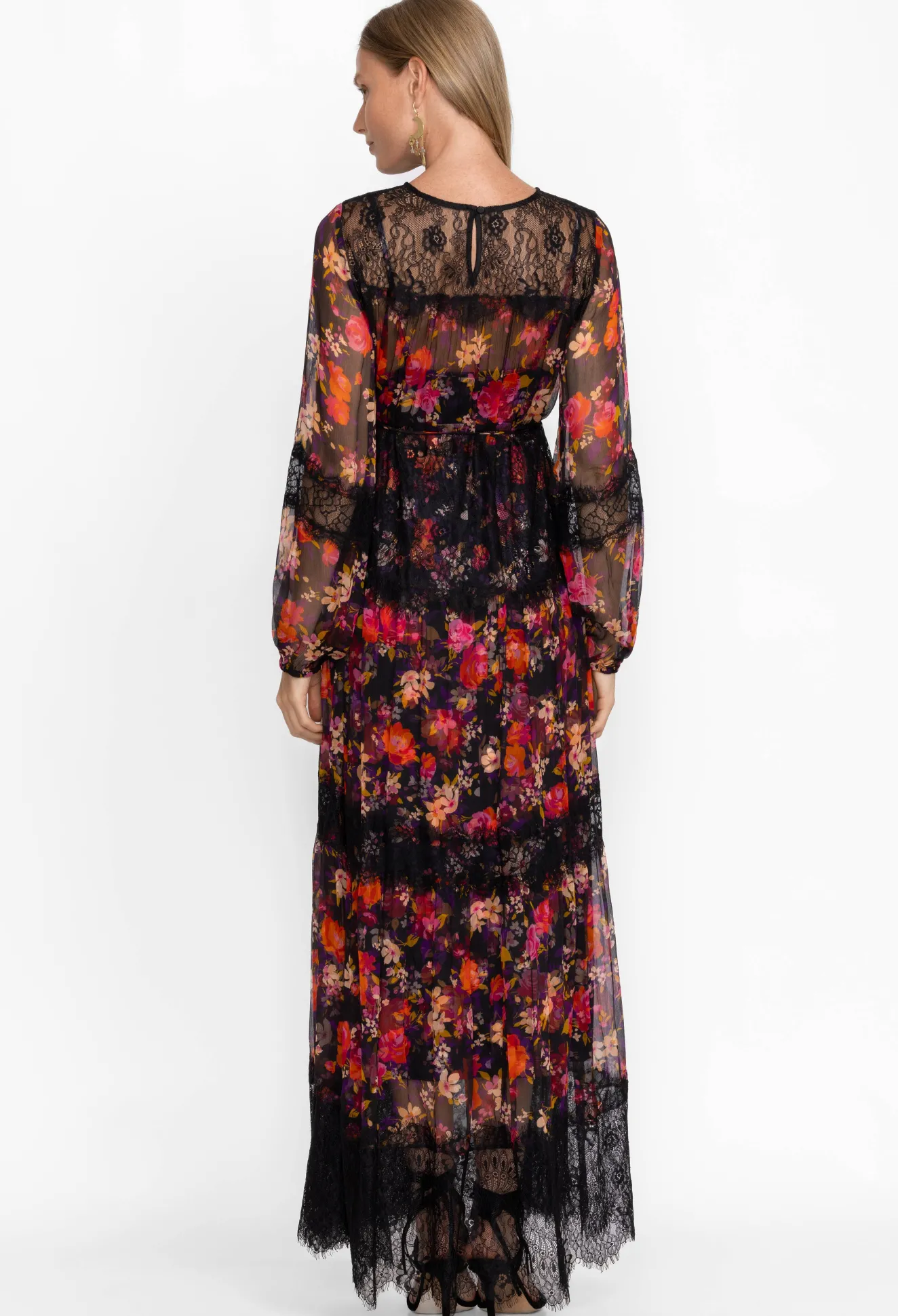 Women Johnny Was Silk Maxi Dress