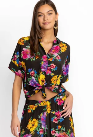Women Johnny Was Silk Shirt