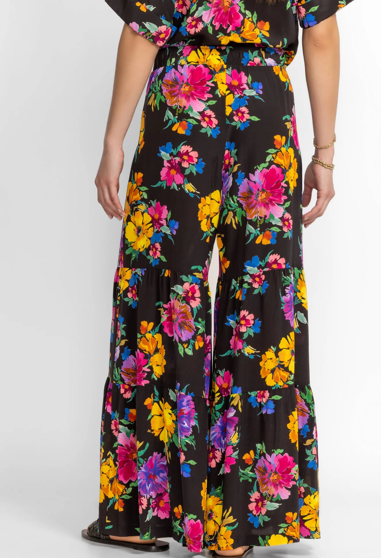 Women Johnny Was Silk Tiered Pant