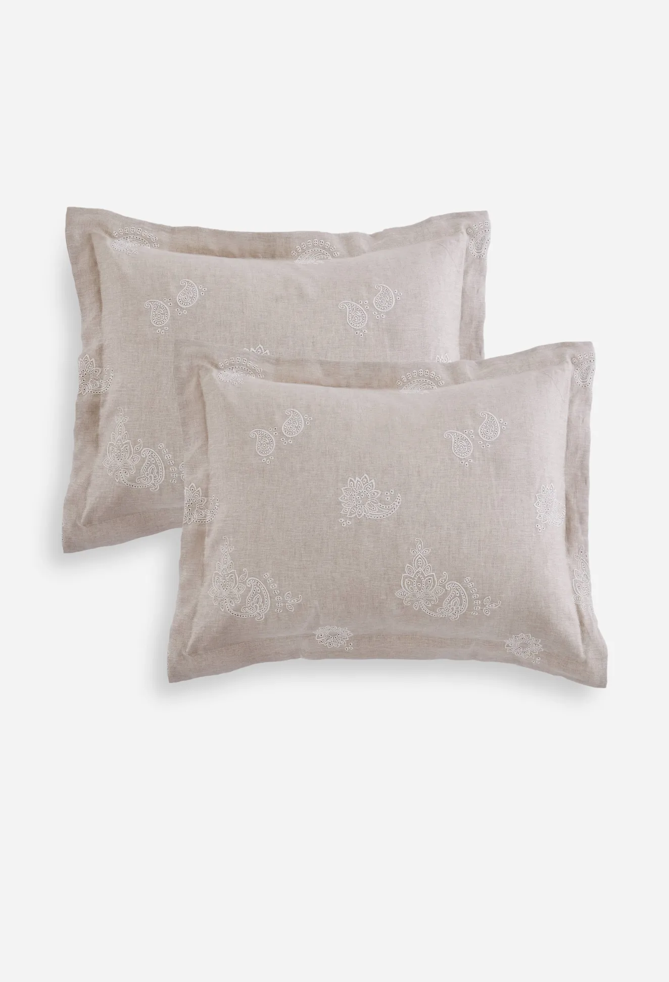 Women Johnny Was Skyler Eyelet Linen Standard Shams