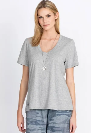 Women Johnny Was S/S V-Neck Layering Tee