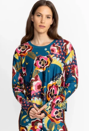 Women Johnny Was Step Hem Tee W/ Flyaway Back