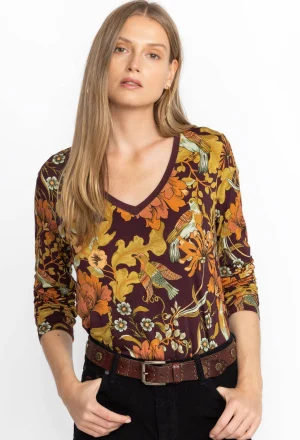 Women Johnny Was The Janie Favorite Long Sleeve V-Neck Tee