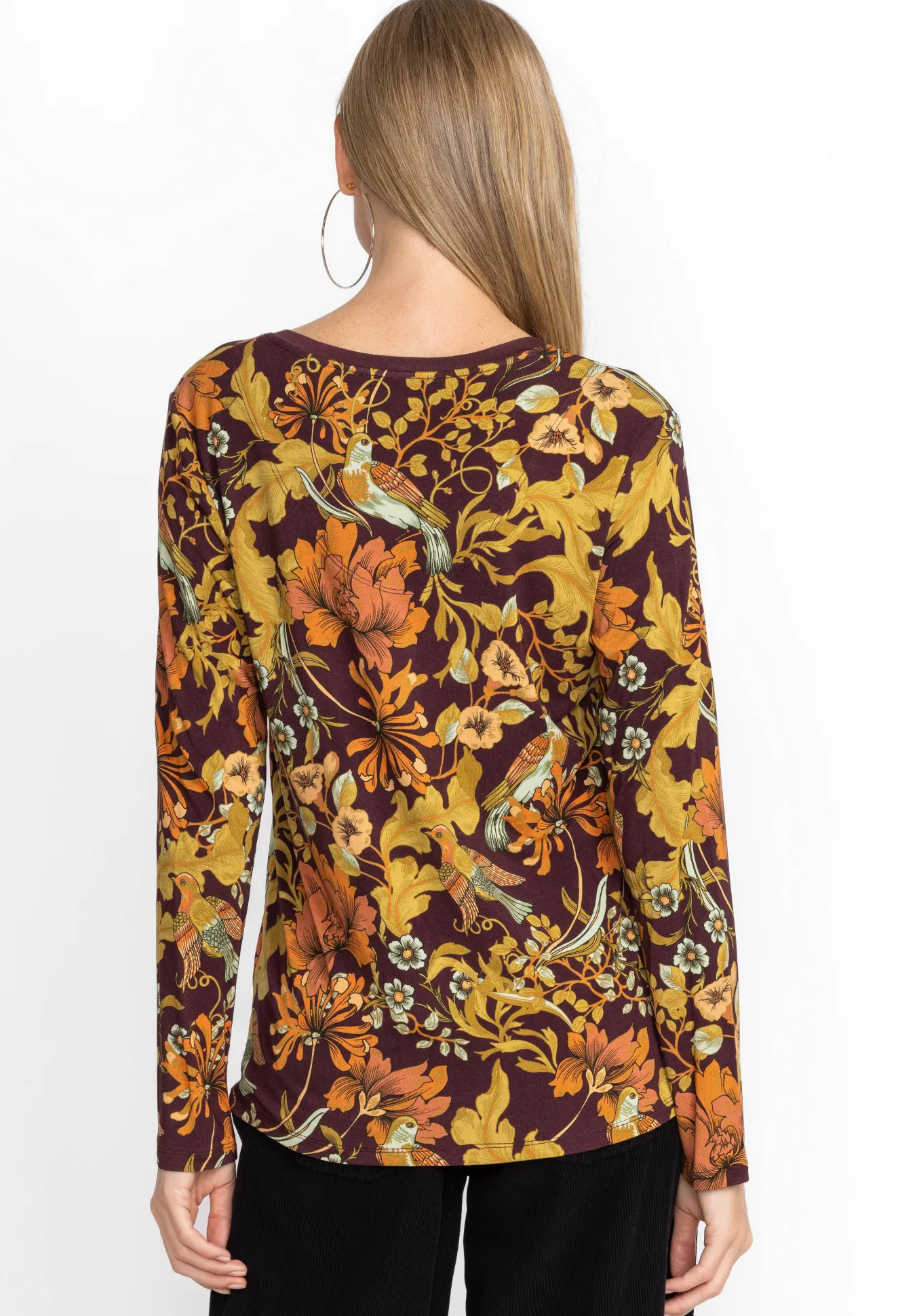 Women Johnny Was The Janie Favorite Long Sleeve V-Neck Tee