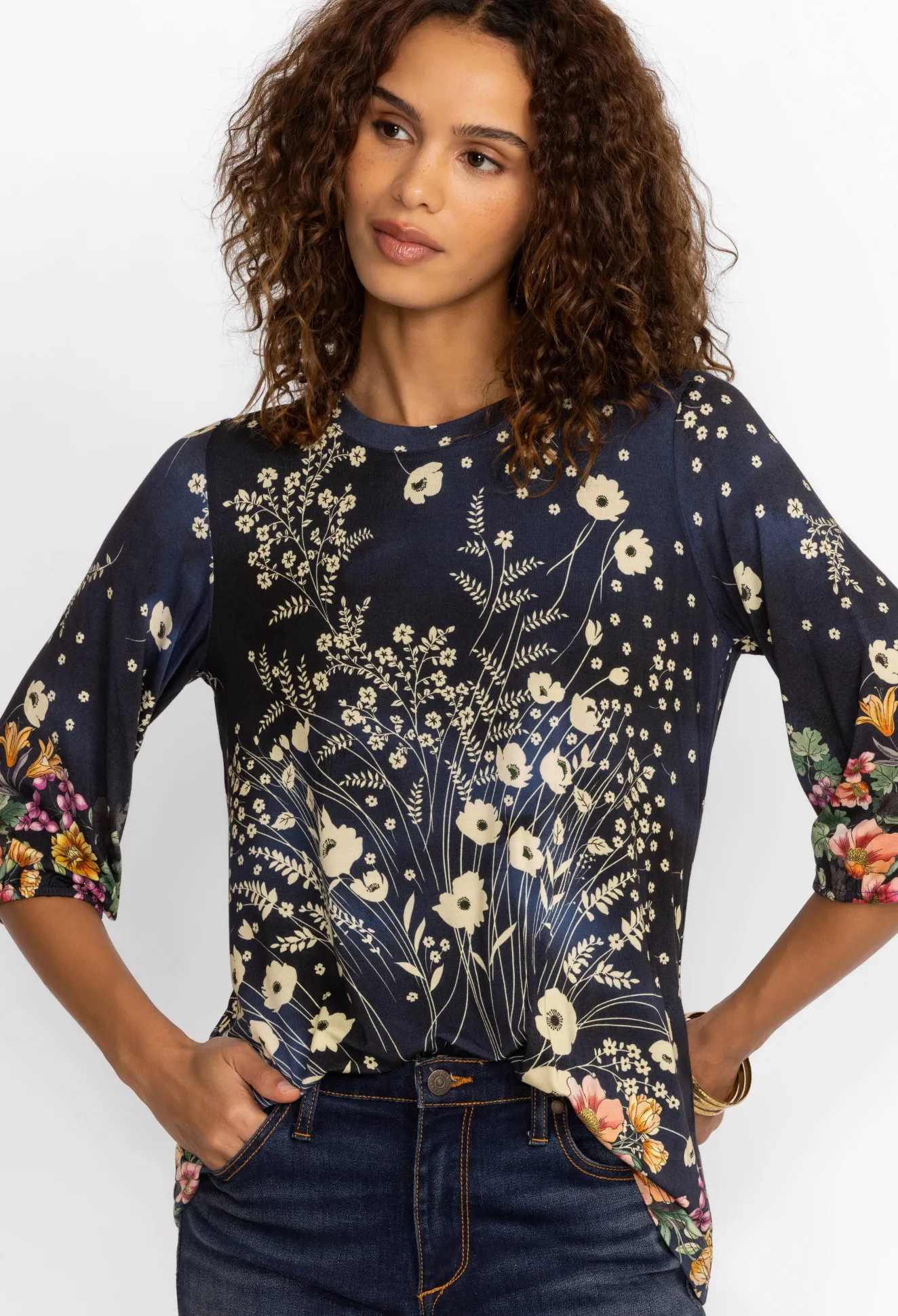 Women Johnny Was The Janie Favorite Puff Sleeve Top