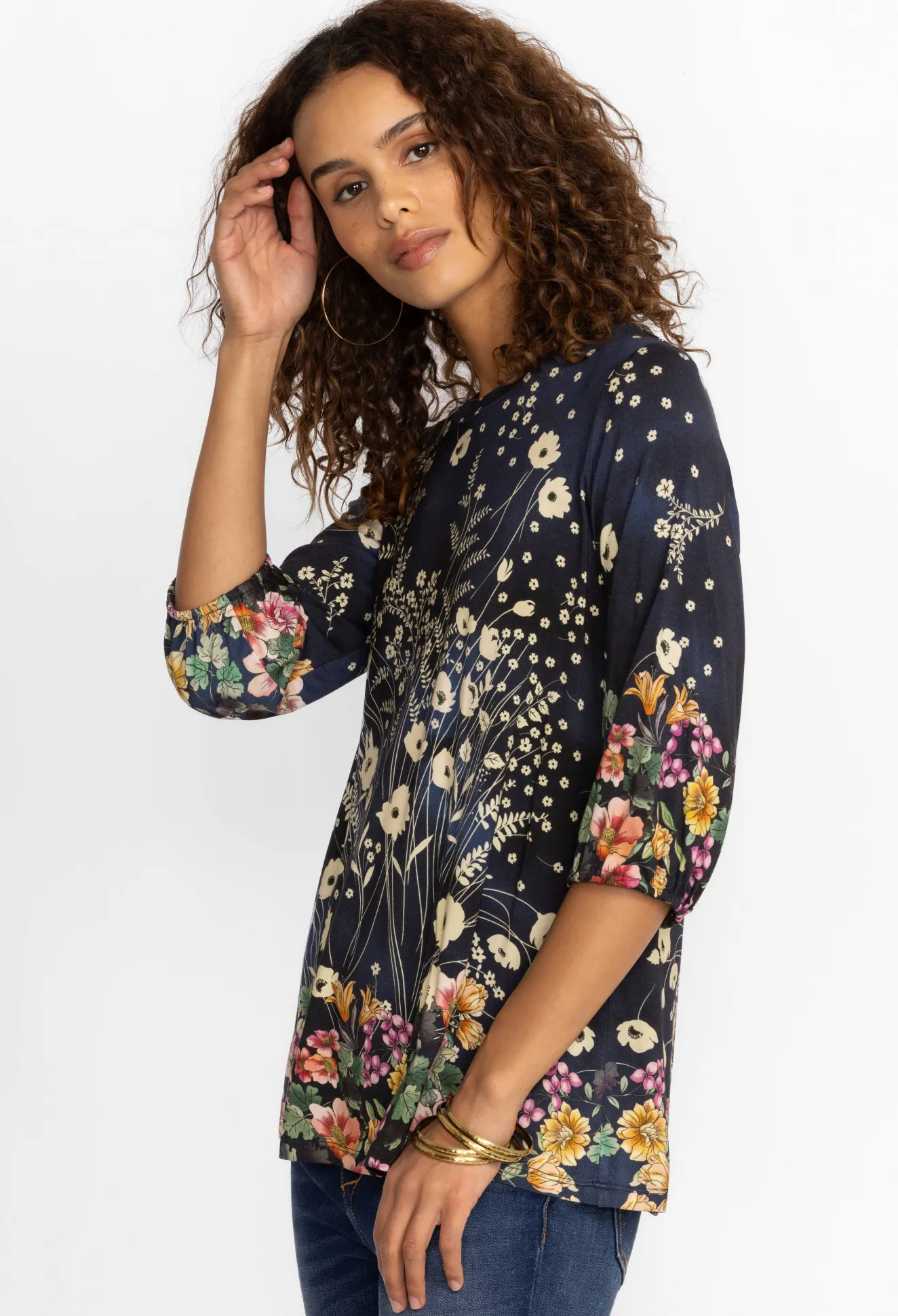 Women Johnny Was The Janie Favorite Puff Sleeve Top