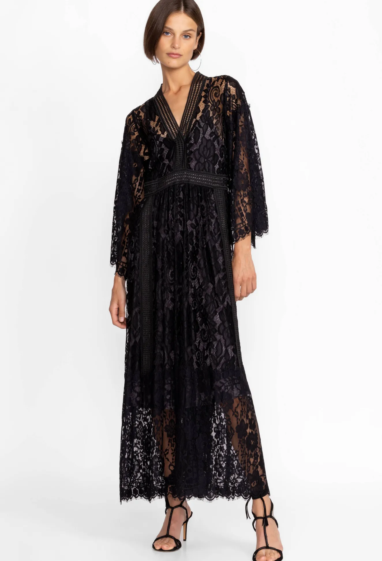 Women Johnny Was Veronne Lace Dress (Slip)