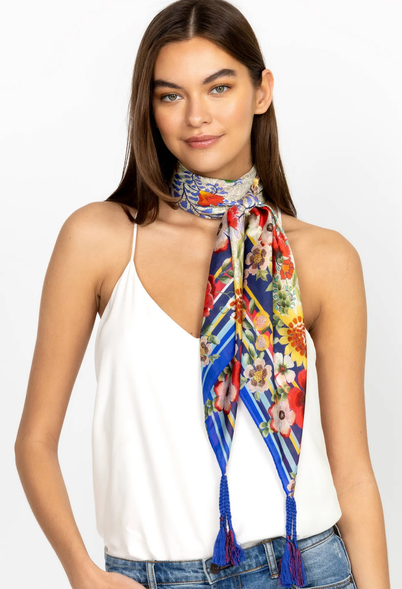 Women Johnny Was Wild Flower Scarf