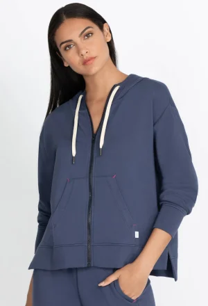 Women Johnny Was Zip Hoodie Side Slits
