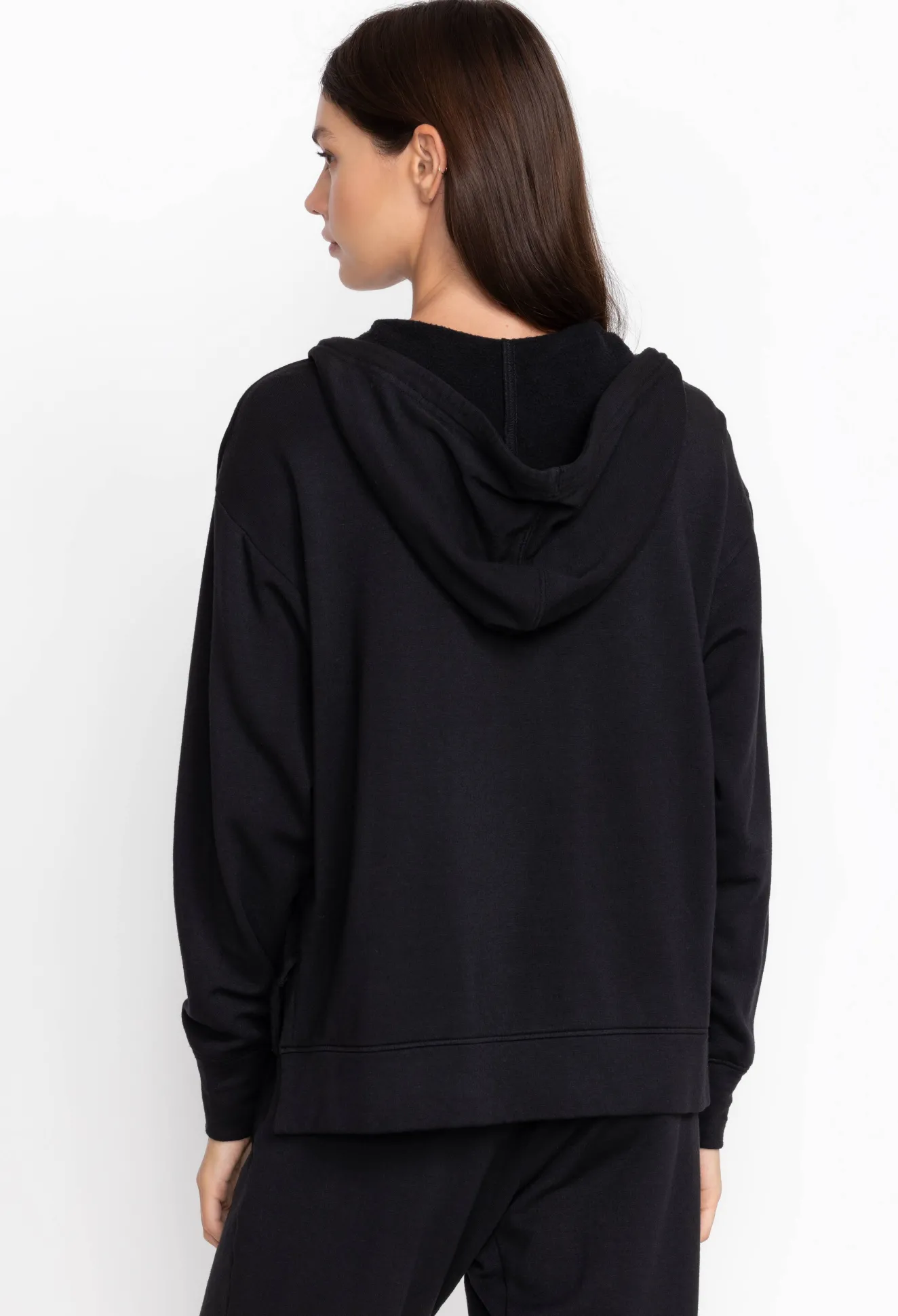 Women Johnny Was Zip Hoodie W/ Side Slits