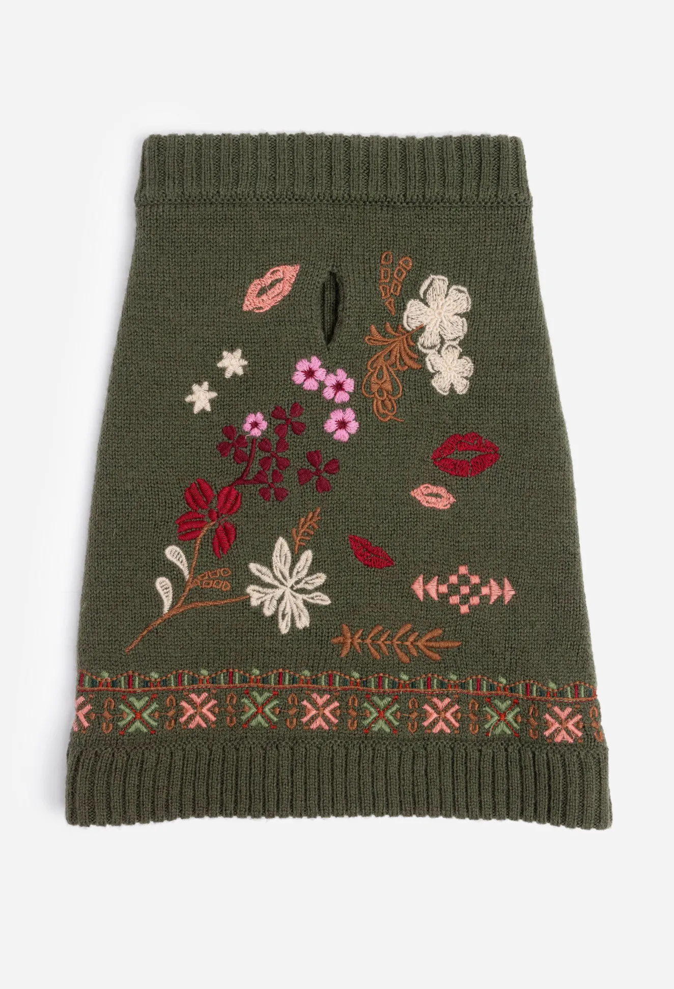 Women Johnny Was Zuzu Embroidered Dog Sweater