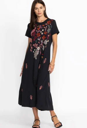 Women Johnny Was Zuzu Knit T-Shirt Dress