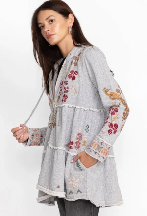 Women Johnny Was Zuzu Tiered Hoodie